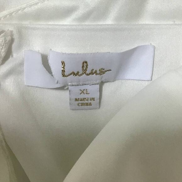 LULU'S XL White Radiant Adoration Lace Backless Halter Neck Maxi Dress NEW b166 - Picture 7 of 9